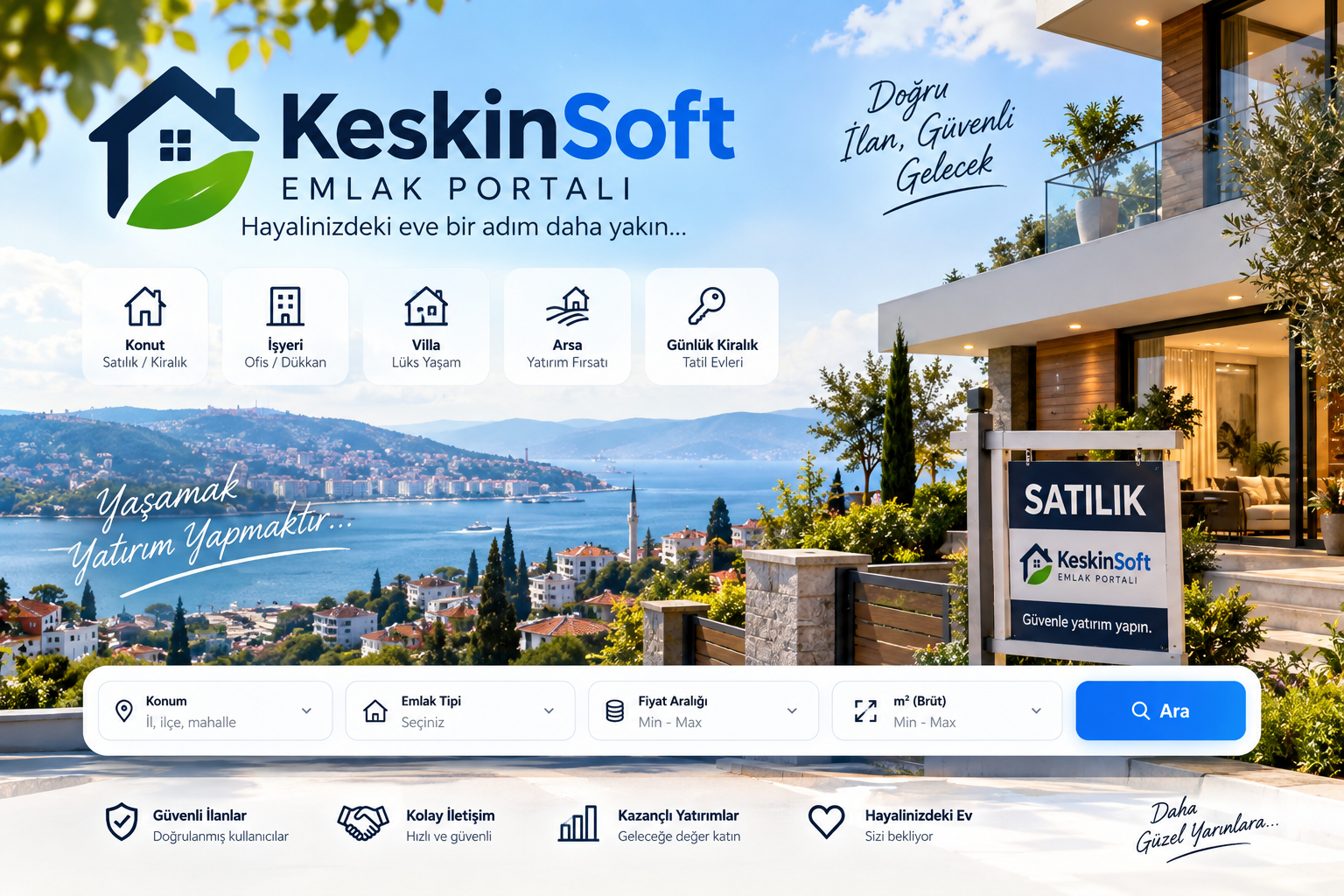 KeskinSoft Emlak Portalı – Profesyonel Gayrimenkul İlan ve Yönetim Sistemi